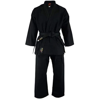 Image of Karate Deluxe Heavyweight Black 16oz Uniform NEW (4/170cm)