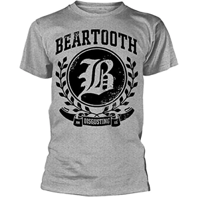 Image of jargon Beartooth &#039;Disgusting&#039; (Grey) T Shirt Grey XXL