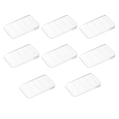 Image of 8 PCS Furniture Wedges Levellers, Plastic For Leveling, Wedges, Levelling, Adjustable Clear Toilet Shims, Doors Sheds Cabinets Windows
