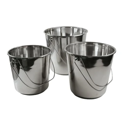 Image of Laser 8906 Stainless Steel Bucket Set 3pc