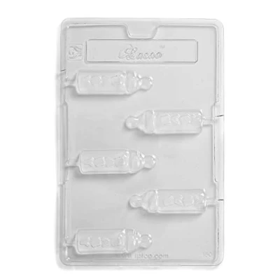 Image of Baby Bottle Lolly Chocolate Mould 5 Cavity