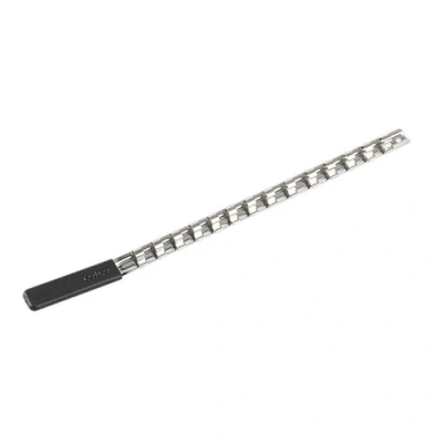 Image of Sealey Premier Socket Retaining Rail with 14 Clips 3/8&quot;Sq Drive
