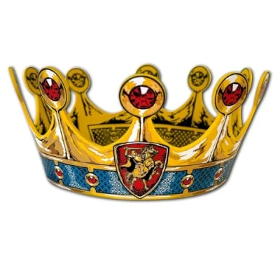 Image of Liontouch Knight Crown Role play Foam Toy for Children and Toddlers with Medieval Horse Rider Decoration Size adjustable Accessory Regal Dress up Royal Costumes Boys