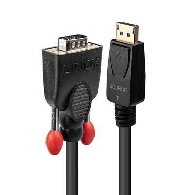 Image of LINDY 41942 2m DisplayPort to VGA Cable, Black