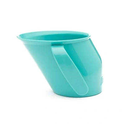 Image of Doidy Cup, 6 Months +, Baby &amp; Toddler First Open Ergonomic Slanted Design for Training Learning to Drink, weaning Essentials Milk Water (1, Turquoise)