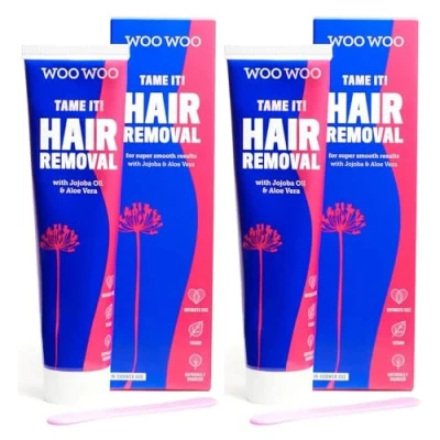 Image of WooWoo Tame It! Vegan Intimate Hair Removal Cream 100 ml (Pack of 2)