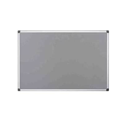 Image of Bi Office Notice Board Maya, Grey Felt, Aluminium Frame, 60 x 45 cm