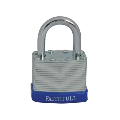 Image of Faithfull Laminated Steel Padlock 40mm 3 Keys FAIPLLAM40