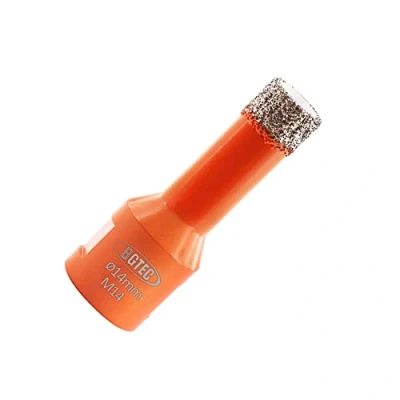 Image of BGTEC Dry Diamond Core Drill Bits Diameter 14mm for Porcelain Tile Ceramic Marble Brick M14 Thread