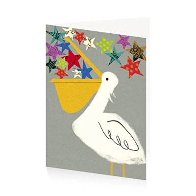 Image of ArtPress Julia Trigg Pelican Party, Congratulations Greeting Card (17 x 12cm)