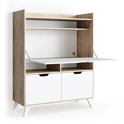 Image of Vicco Secretary desk Berdi, Sonoma/White, 110 x 45 cm