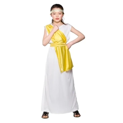 Image of Wicked Costumes Kids Ancient Greek Girl Fancy Dress Costume Medium (5 7 Years)