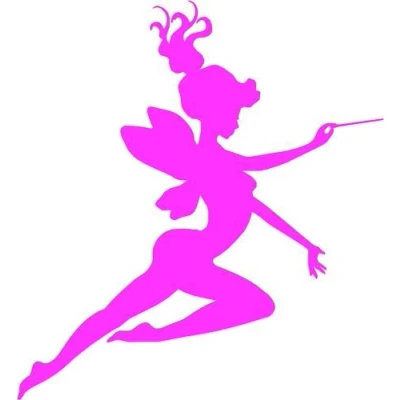 Image of LightningSigns Pink Fairy Car Camper Van Window 16v Sticker Decal 5