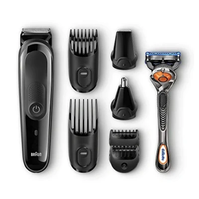 Image of Braun 8 in 1 All one Trimmer MGK3060, Beard and Hair Clipper (UK 2 Pin Bathroom Plug)