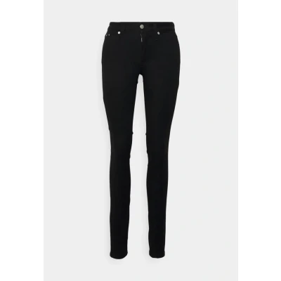 Image of Calvin Klein Jeans MID RISE Skinny Fit, Women&#039;s, Size: 24x30, Denim black
