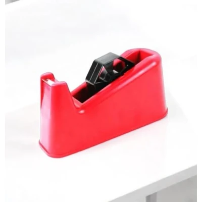 Image of Naryal Heavy Duty Tape Dispenser Durable,Weighted,Non Skid Base, Ergonomic, One Hand Dispensing (Red Dispenser)