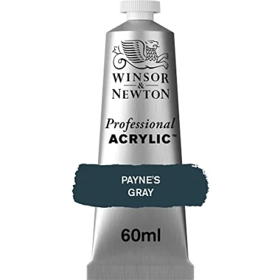 Image of Winsor &amp; Newton Professional Acrylic Colour Payne&#039;s Grey, 60 ml (Pack of 1)