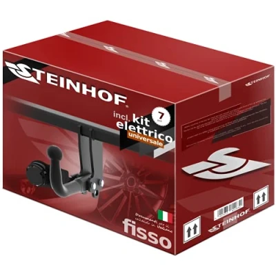 Image of STEINHOF new fixed towbar compatible with Opel/Vauxhall Agila 04.2008 2014 7 pin Universal wiring kit