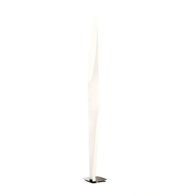 Image of Kundalini Shakti satinised floor lamp, white