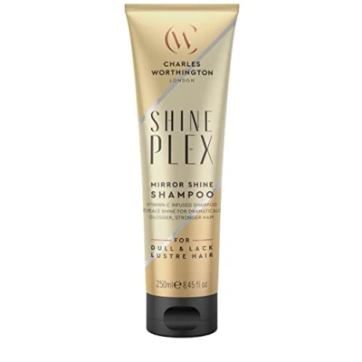 Image of Charles Worthington ShinePlex Mirror Shine Shampoo, for Dull Hair, Nourishing Shampoo Frizzy Salon to Boost 250 ml