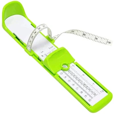 Image of Foot Measuring Device Shoe Gauge Ruler Width Length Tool for Kids Adult (Green)