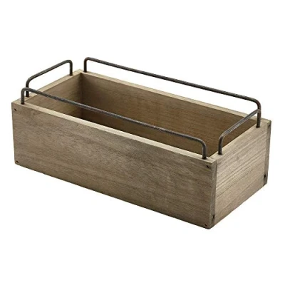 Image of Genware Industrial Wooden Condiment Crate 10inch / 25cm, TRW216, Single