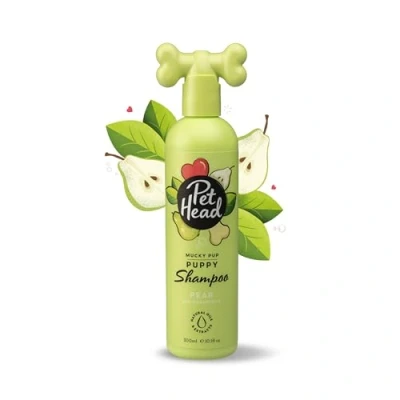 Image of Pet HEAD Puppy Shampoo 300ml, Mucky Puppy, Pear Scent, Best Dog with Gentle Formula, Professional Grooming, Hypoallergenic, Vegan Shampoo, for Puppies From 8 Weeks