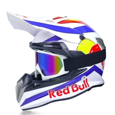 Image of Dirt Bike Gloves Goggles Motocross Helmet Women Man Crash Helmets Full Face Youth Large DOT Certification Approved