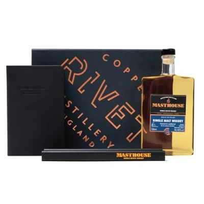 Image of Masthouse Tasting Notes Gift Pack Single Malt Whisky 45% ABV 10cl, A6 Journal, 2 x Craftsman&#039;s Pencils Perfect Set