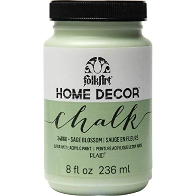 Image of Plaid PE34868 Folk Art Home Decor Chalk, Sage Blossom, 8 oz.