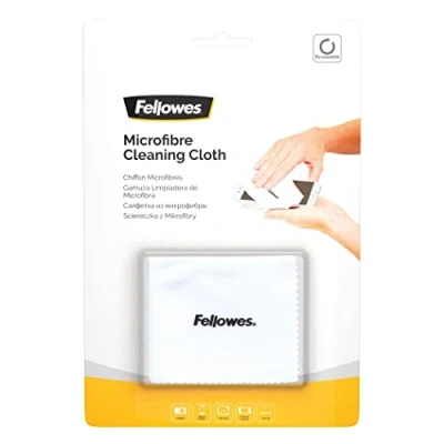 Image of Fellowes Microfibre Cleaning Cloth for Home and Office Monitor/Laptop/iPad/Mobile Phone/Tablet Pack of 12 White Amazon Exclusive