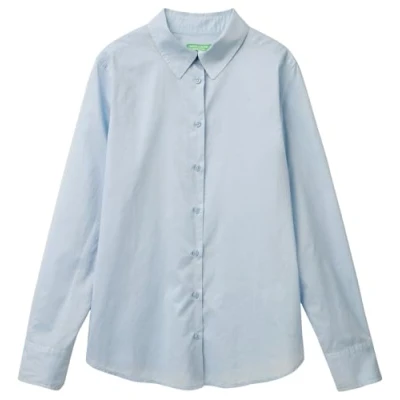 Image of United Colors of Benetton Women&#039;s 5cqydq06u Shirt, Blue, M