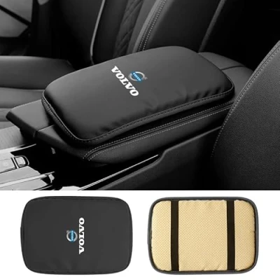 Image of AIYING Car Steering Wheel Armrest Cover, Center Console Protector, Box, Interior Decoration Accessories, For Volvo XC40 XC60 XC90 V60 V90 V40 S60 S90 Bla CK