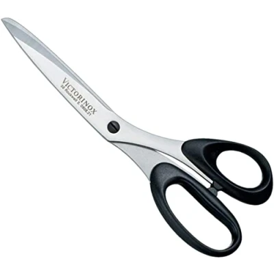Image of Victorinox Profi Household and Professional Scissors, Extra Sharp Blade, 21 cm, Robust Plastic Handle, Stainless Steel, Black