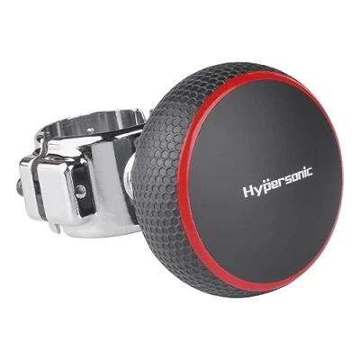 Image of Hypersonic Large Steering Wheel Knob, Spinner, Smooth and Durable Power Handle With Bearing Fits Cars, Trucks, Tractors, Boat, Mowers Forklifts (Red)