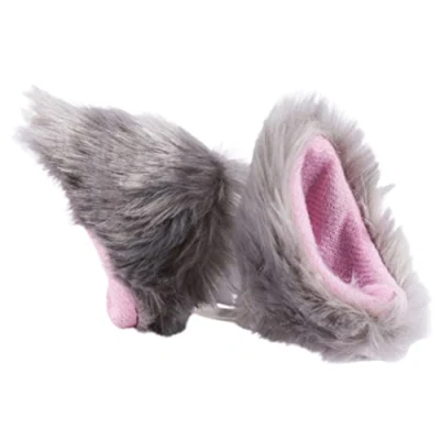 Image of Tumnea Helmet Ears for Motorcycle Ski Plush Cat Cute Accessories Bicycle Snowboard Cats (Without Helmet) 2Pcs