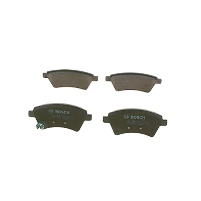 Image of 71742853 Brake pad set BOSCH 0 986 494 584 Low Metallic with acoustic wear warning mounting manual, anti squeak plate, bolts/screws