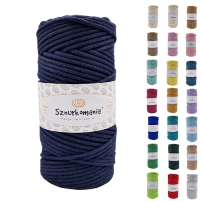 Image of Cotton Cord 3 mm 100 m, 46 Colours, Crochet Cord, Braided mm, Macrame Yarn, Premium Rope (Grenade)