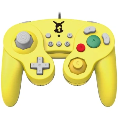 Image of HORI Battle Pad Gamecube Style Controller Super Smash Bros Pikachu