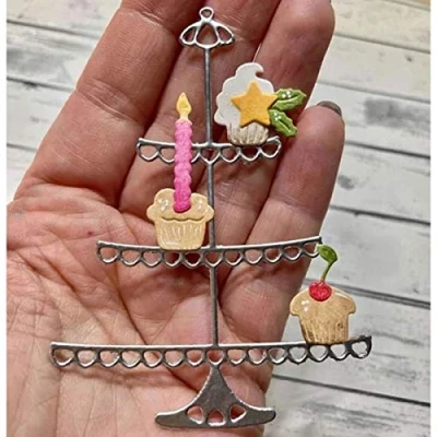 Image of Cutting Dies for Card Making, YunTrip Candle Cake Metal Die Cut Stencils DIY Scrapbooking Photo Album Paper Decorative Craft Greeting Cards/Invitation
