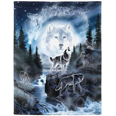 Image of YISUMEI blanket cuddly blankets soft flannel fleece bedspread Ouija board., Polyester, White, 150x200 cm