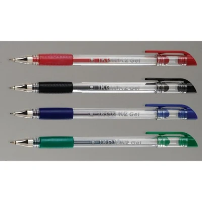 Image of Ikon K2 Gel Grip Stick Roller Ball Pens Red Pack 10
