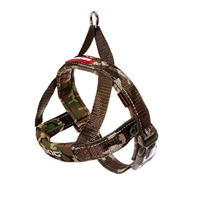 Image of EZYDOG Quick Fit Dog Harness Small, Medium, Large, K9 Harness, Reflective Stitching, Water Resistant Materials, No Pull (Camo)