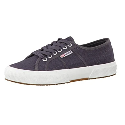 Image of Superga Unisex 2750 cotu Classic Low Top Trainers, Dark Grey Iron, 45 EU UKDk UK 10.5