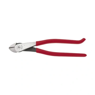 Image of Diagonal Cutters, Ironworker Pliers, 9 Inch High Leverage Rebar Cutter and Bender KLEIN TOOLS D248 9ST, Red