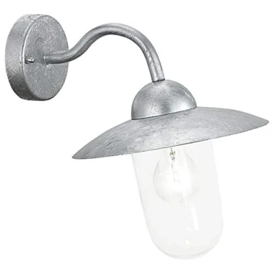Image of EGLO Wall Light, E27, hot dip galvanised