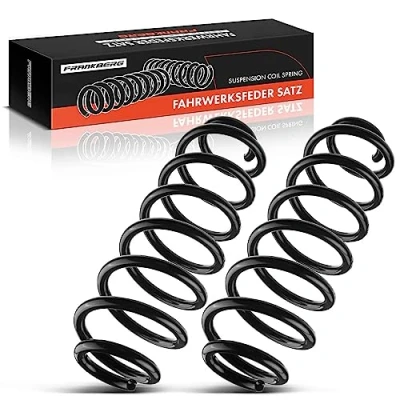 Image of Frankberg 2x Coil Spring Rear axle Compatible with P.a.s.s.a.t Variant 365 2.0 TDI Estate car 2010 2014 Replace# 3C0511115AE