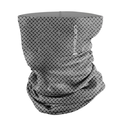 Image of Carhartt unisex adult Force Lightweight Neck Gaiter, Steel Plate Print grey Cloud/Black, One size