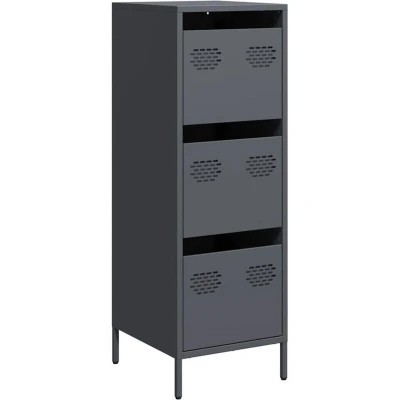 Image of vidaXL Highboard Anthracite 39x35x103.5 cm Steel