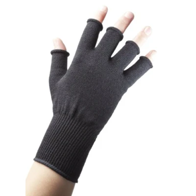 Image of EDZ Merino Wool Fingerless Gloves Black S